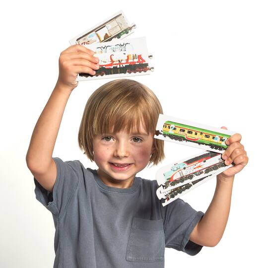 Banana Panda Mix & Match Trains Puzzle Set